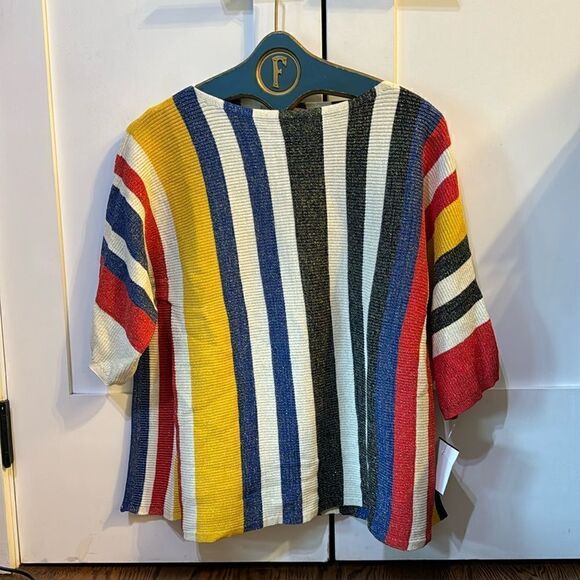 Vilagallo Sweaters - Vilagallo Women’s Stella Multicolor S/M Poncho Sweater